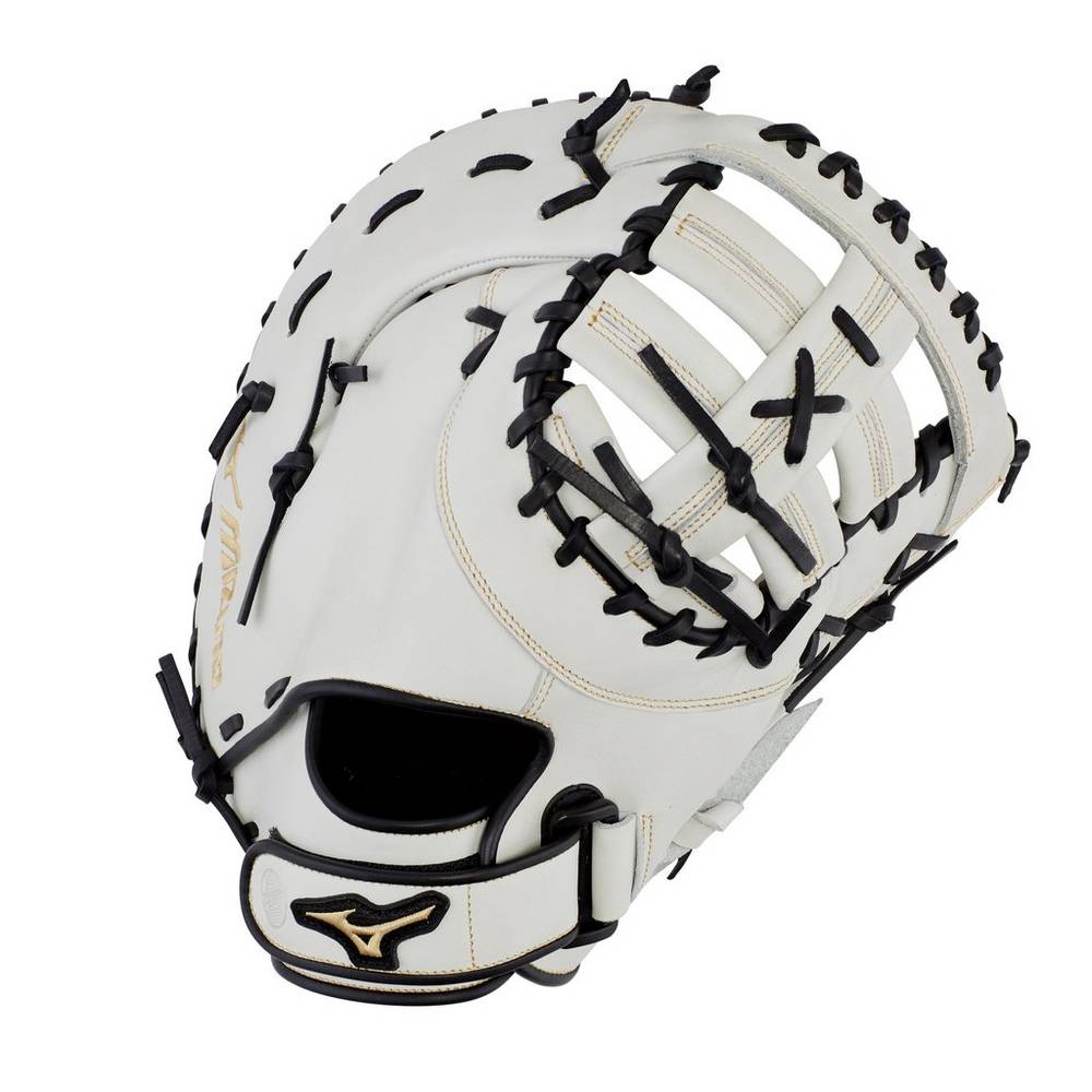 Damske Catchers Mitt Mizuno MVP Prime Fastpitch First Base 13" Softball Biele/Čierne Vypredaj IGJF20